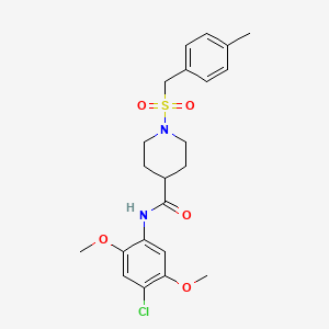 N-(4-chloro-2,5-dimethoxyphenyl)-1-[(4-methylbenzyl)sulfonyl]piperidine-4-carboxamide