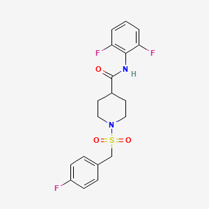 N-(2,6-difluorophenyl)-1-[(4-fluorobenzyl)sulfonyl]piperidine-4-carboxamide