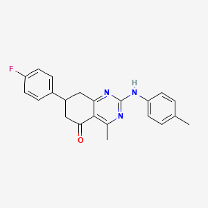 7-(4-fluorophenyl)-4-methyl-2-[(4-methylphenyl)amino]-7,8-dihydroquinazolin-5(6H)-one