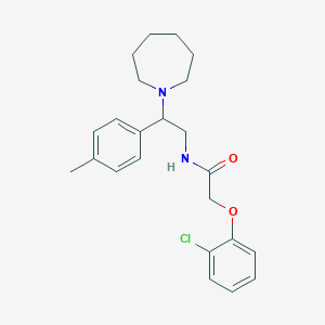 N-[2-(azepan-1-yl)-2-(4-methylphenyl)ethyl]-2-(2-chlorophenoxy)acetamide