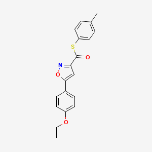 S-(4-methylphenyl) 5-(4-ethoxyphenyl)-1,2-oxazole-3-carbothioate