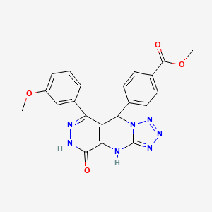 methyl 4-[10-(3-methoxyphenyl)-13-oxo-2,4,5,6,7,11,12-heptazatricyclo[7.4.0.03,7]trideca-1(9),3,5,10-tetraen-8-yl]benzoate