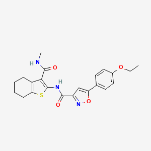 5-(4-ethoxyphenyl)-N-[3-(methylcarbamoyl)-4,5,6,7-tetrahydro-1-benzothiophen-2-yl]-1,2-oxazole-3-carboxamide