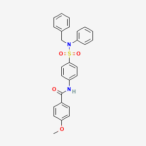 N-{4-[benzyl(phenyl)sulfamoyl]phenyl}-4-methoxybenzamide