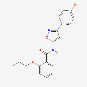 N-[3-(4-bromophenyl)-1,2-oxazol-5-yl]-2-propoxybenzamide