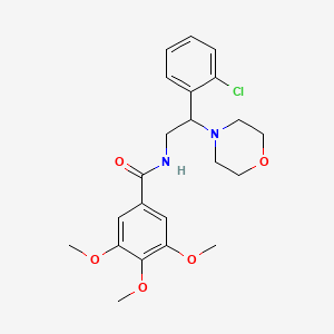 N-[2-(2-chlorophenyl)-2-(morpholin-4-yl)ethyl]-3,4,5-trimethoxybenzamide