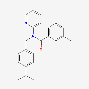 3-methyl-N-[4-(propan-2-yl)benzyl]-N-(pyridin-2-yl)benzamide