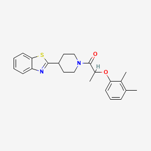 molecular formula C23H26N2O2S B11342965 1-[4-(1,3-Benzothiazol-2-yl)piperidin-1-yl]-2-(2,3-dimethylphenoxy)propan-1-one 