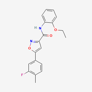 N-(2-ethoxyphenyl)-5-(3-fluoro-4-methylphenyl)-1,2-oxazole-3-carboxamide