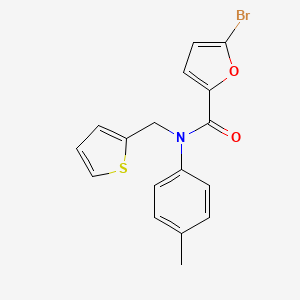 5-bromo-N-(4-methylphenyl)-N-(thiophen-2-ylmethyl)furan-2-carboxamide