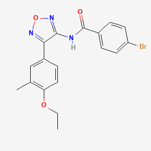 4-bromo-N-[4-(4-ethoxy-3-methylphenyl)-1,2,5-oxadiazol-3-yl]benzamide