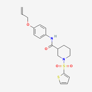 N-[4-(prop-2-en-1-yloxy)phenyl]-1-(thiophen-2-ylsulfonyl)piperidine-3-carboxamide