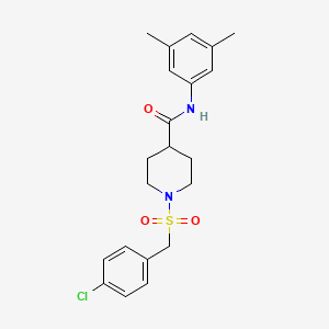 1-[(4-chlorobenzyl)sulfonyl]-N-(3,5-dimethylphenyl)piperidine-4-carboxamide