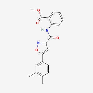 Methyl 2-({[5-(3,4-dimethylphenyl)-1,2-oxazol-3-yl]carbonyl}amino)benzoate