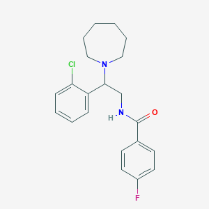 N-[2-(azepan-1-yl)-2-(2-chlorophenyl)ethyl]-4-fluorobenzamide