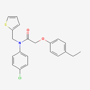 N-(4-chlorophenyl)-2-(4-ethylphenoxy)-N-(thiophen-2-ylmethyl)acetamide