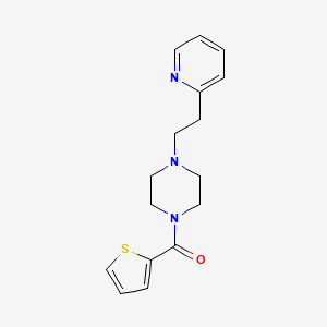 {4-[2-(Pyridin-2-yl)ethyl]piperazin-1-yl}(thiophen-2-yl)methanone