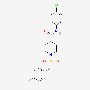 N-(4-chlorophenyl)-1-[(4-methylbenzyl)sulfonyl]piperidine-4-carboxamide