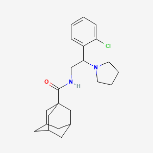 N-[2-(2-Chlorophenyl)-2-(pyrrolidin-1-YL)ethyl]adamantane-1-carboxamide