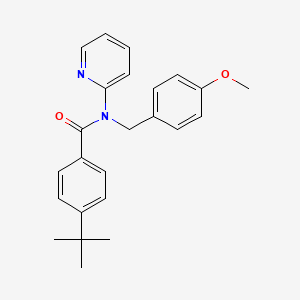 molecular formula C24H26N2O2 B11343148 4-tert-butyl-N-(4-methoxybenzyl)-N-(pyridin-2-yl)benzamide 