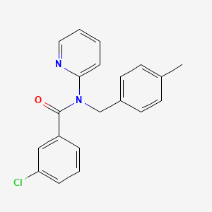 3-chloro-N-(4-methylbenzyl)-N-(pyridin-2-yl)benzamide