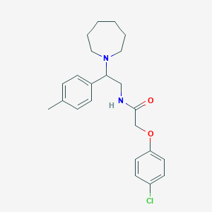 molecular formula C23H29ClN2O2 B11343179 N-[2-(azepan-1-yl)-2-(4-methylphenyl)ethyl]-2-(4-chlorophenoxy)acetamide 