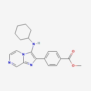 molecular formula C20H22N4O2 B11343181 Methyl 4-[3-(cyclohexylamino)imidazo[1,2-a]pyrazin-2-yl]benzoate 