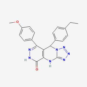 8-(4-ethylphenyl)-10-(4-methoxyphenyl)-2,4,5,6,7,11,12-heptazatricyclo[7.4.0.03,7]trideca-1(9),3,5,10-tetraen-13-one