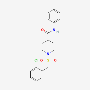 1-[(2-chlorobenzyl)sulfonyl]-N-phenylpiperidine-4-carboxamide