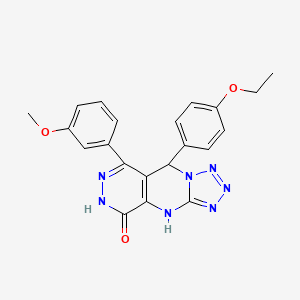 8-(4-ethoxyphenyl)-10-(3-methoxyphenyl)-2,4,5,6,7,11,12-heptazatricyclo[7.4.0.03,7]trideca-1(9),3,5,10-tetraen-13-one