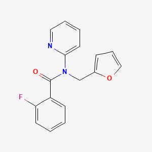 2-fluoro-N-(furan-2-ylmethyl)-N-(pyridin-2-yl)benzamide