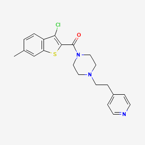 (3-Chloro-6-methyl-1-benzothiophen-2-yl){4-[2-(pyridin-4-yl)ethyl]piperazin-1-yl}methanone