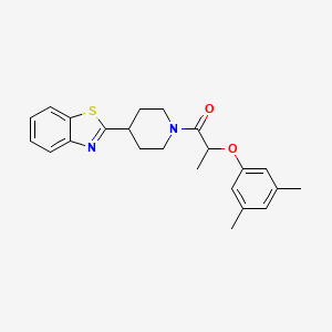 1-[4-(1,3-Benzothiazol-2-yl)piperidin-1-yl]-2-(3,5-dimethylphenoxy)propan-1-one