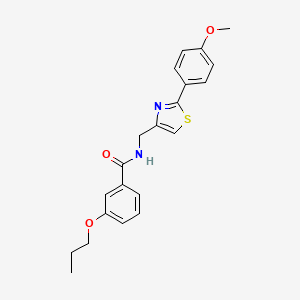 N-{[2-(4-methoxyphenyl)-1,3-thiazol-4-yl]methyl}-3-propoxybenzamide