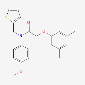 2-(3,5-dimethylphenoxy)-N-(4-methoxyphenyl)-N-(thiophen-2-ylmethyl)acetamide