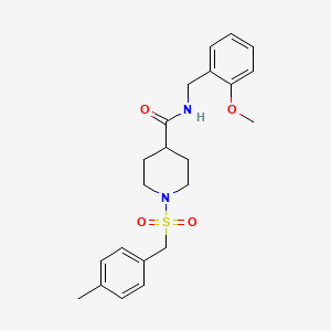 N-(2-methoxybenzyl)-1-[(4-methylbenzyl)sulfonyl]piperidine-4-carboxamide