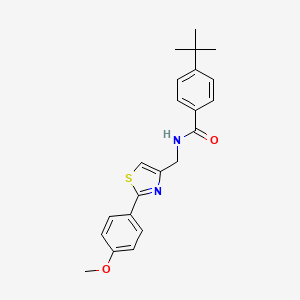 4-tert-butyl-N-{[2-(4-methoxyphenyl)-1,3-thiazol-4-yl]methyl}benzamide