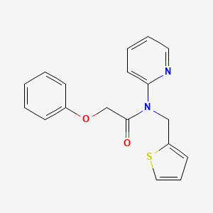 2-phenoxy-N-(pyridin-2-yl)-N-(thiophen-2-ylmethyl)acetamide