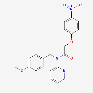 N-(4-methoxybenzyl)-2-(4-nitrophenoxy)-N-(pyridin-2-yl)acetamide