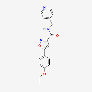 5-(4-ethoxyphenyl)-N-(pyridin-4-ylmethyl)-1,2-oxazole-3-carboxamide