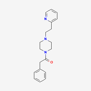 2-Phenyl-1-{4-[2-(pyridin-2-yl)ethyl]piperazin-1-yl}ethanone