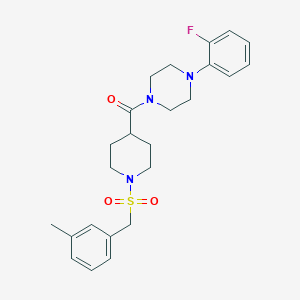 [4-(2-Fluorophenyl)piperazin-1-yl]{1-[(3-methylbenzyl)sulfonyl]piperidin-4-yl}methanone