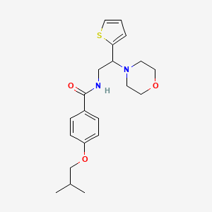 4-(2-methylpropoxy)-N-[2-(morpholin-4-yl)-2-(thiophen-2-yl)ethyl]benzamide