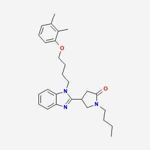 1-butyl-4-{1-[4-(2,3-dimethylphenoxy)butyl]-1H-benzimidazol-2-yl}pyrrolidin-2-one