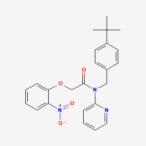 N-(4-tert-butylbenzyl)-2-(2-nitrophenoxy)-N-(pyridin-2-yl)acetamide