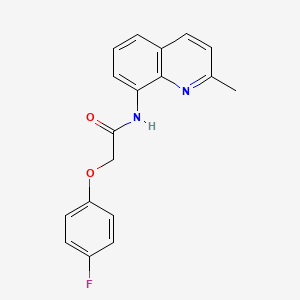 2-(4-fluorophenoxy)-N-(2-methylquinolin-8-yl)acetamide