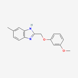 2-[(3-methoxyphenoxy)methyl]-5-methyl-1H-benzimidazole