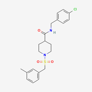 N-(4-chlorobenzyl)-1-[(3-methylbenzyl)sulfonyl]piperidine-4-carboxamide