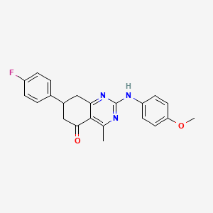 7-(4-fluorophenyl)-2-[(4-methoxyphenyl)amino]-4-methyl-7,8-dihydroquinazolin-5(6H)-one