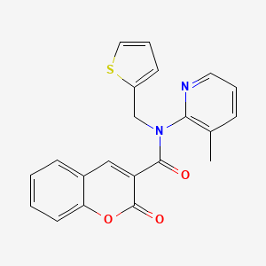 N-(3-methylpyridin-2-yl)-2-oxo-N-(thiophen-2-ylmethyl)-2H-chromene-3-carboxamide